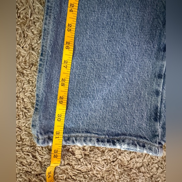 Free People - We the Free - High Rise Straight Jeans, Rigid Vintage Denim Sz 25 - Picture 9 of 12